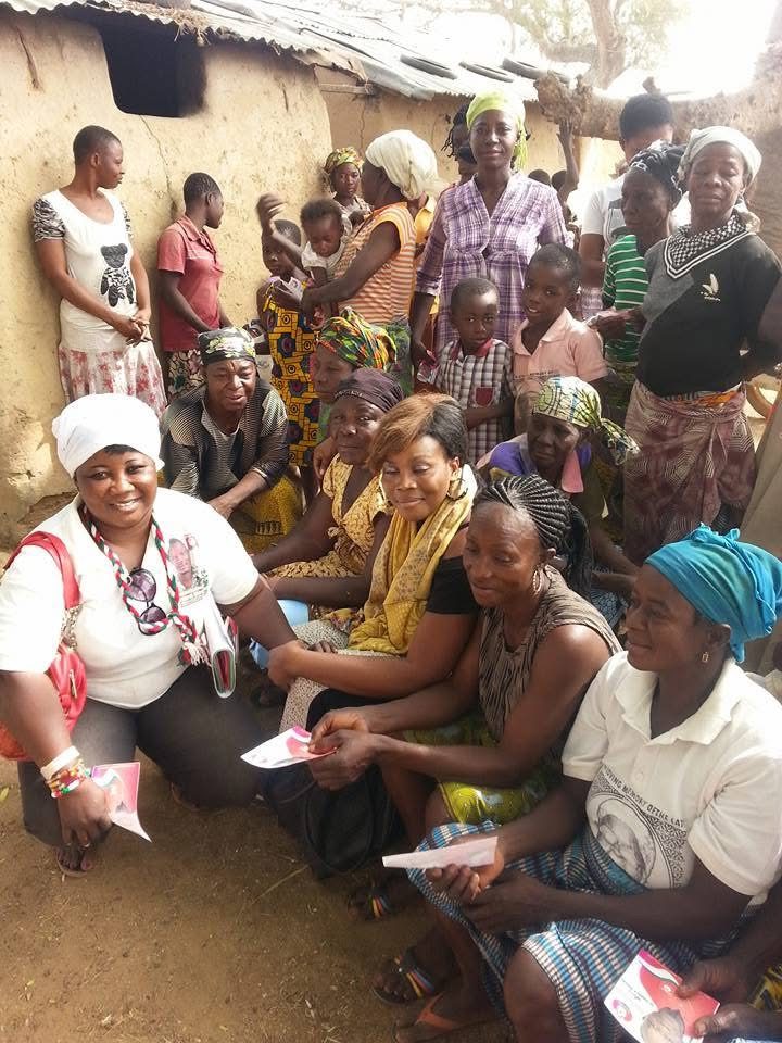 Jana Foundation team engaging community members in a village visit