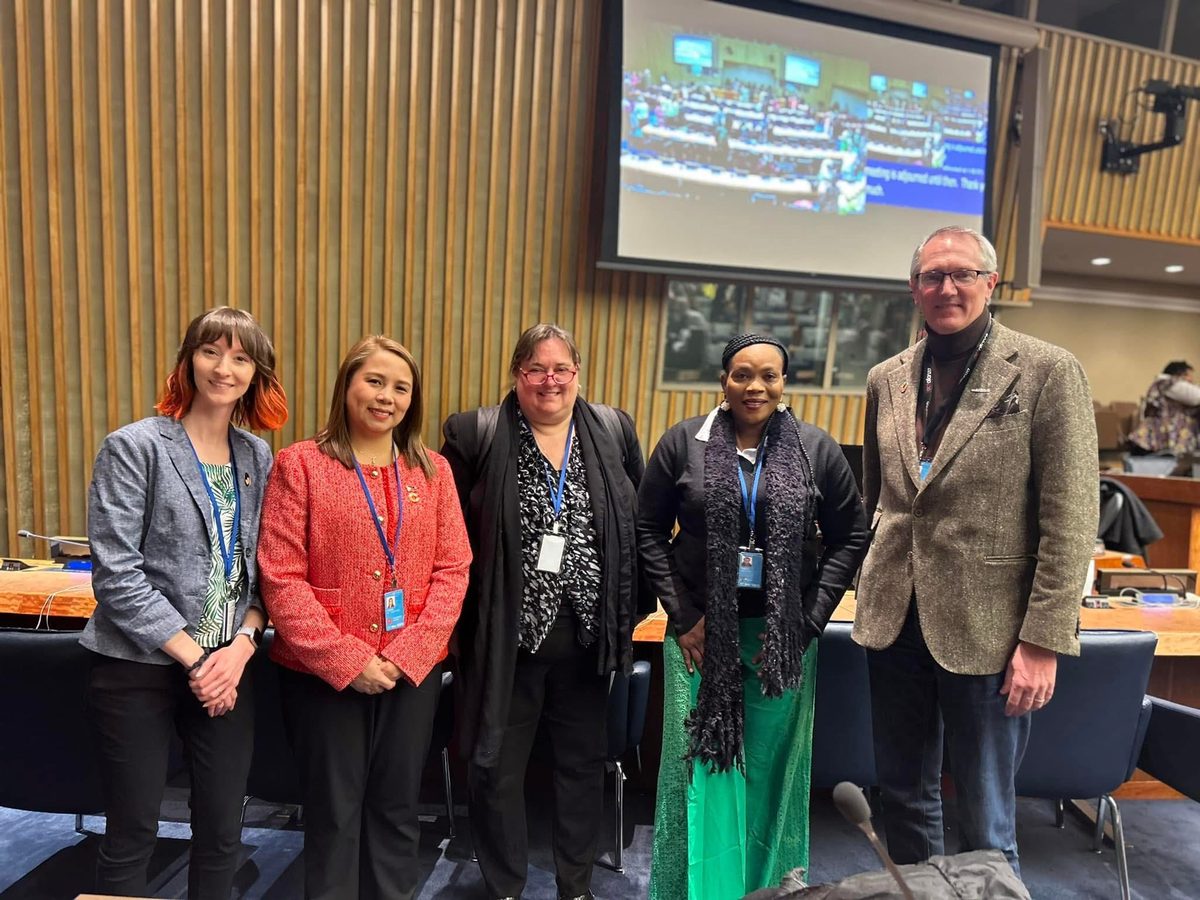 Participants at an international forum on women's leadership and advocacy