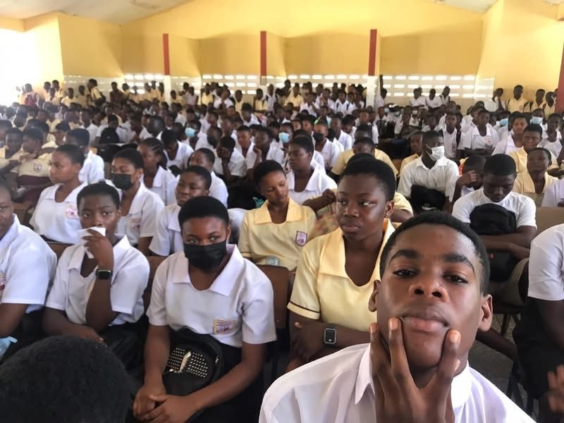Students following the session