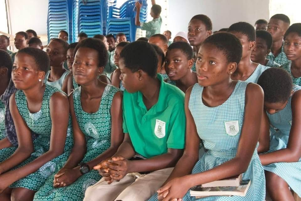 Students attentively following a Jana Foundation session